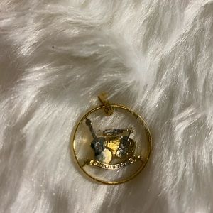 Tennessee music quarter charm pendent